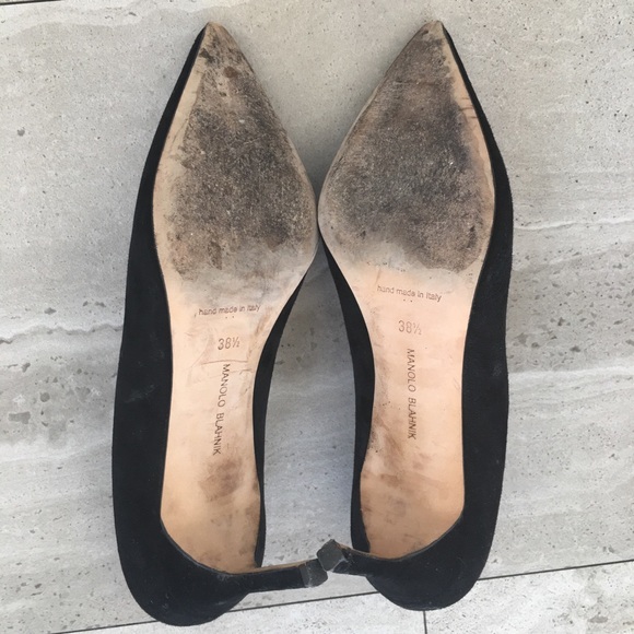 Manolo Blahnik bb 70 black suede pumps, EUC - Picture 7 of 7